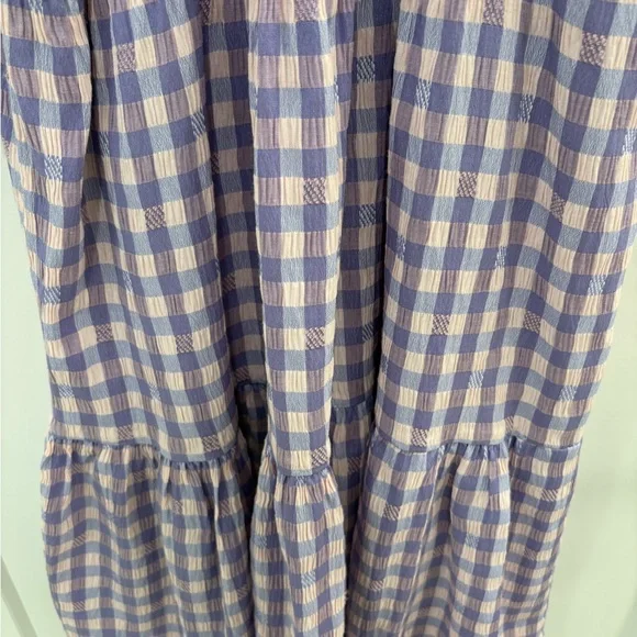 Hyacinth House Tuckernuck Sutton Purple Pink Gingham Mini Dress Size Small - Picture 13 of 15